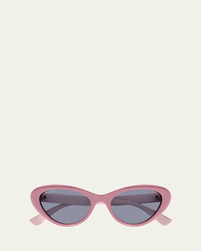 Star Logo Acetate Cat-Eye Sunglasses